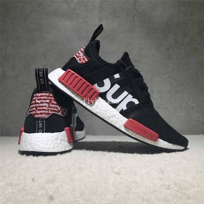 Adidas NMD Supreme Black Real Boost